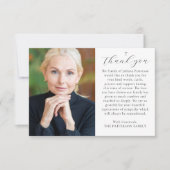 Eenvoudige Cross Photo Download begrafenis Dank u Kaart (Voorkant)