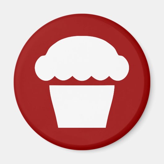 eenvoudige cupcake / muffin magneet (Voorkant)