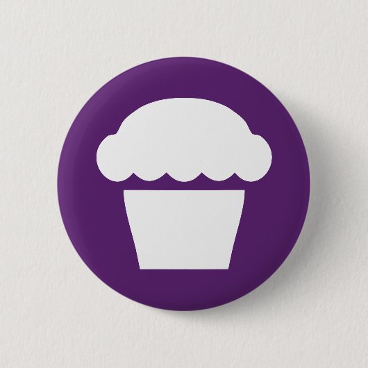 eenvoudige cupcake muffin ronde button 5,7 cm (Voorkant)