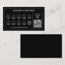 Eenvoudige Cupcake QR Code Bakkerij Gift Coffee Sh