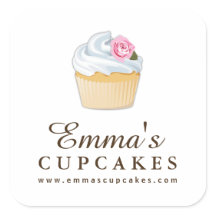 Eenvoudige  Cupcake Stickers