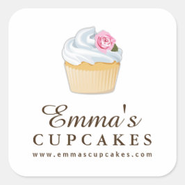 Eenvoudige  Cupcake Stickers