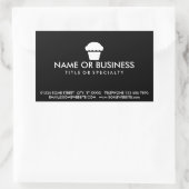 Eenvoudige cupcake visitekaartje sticker (Tas)