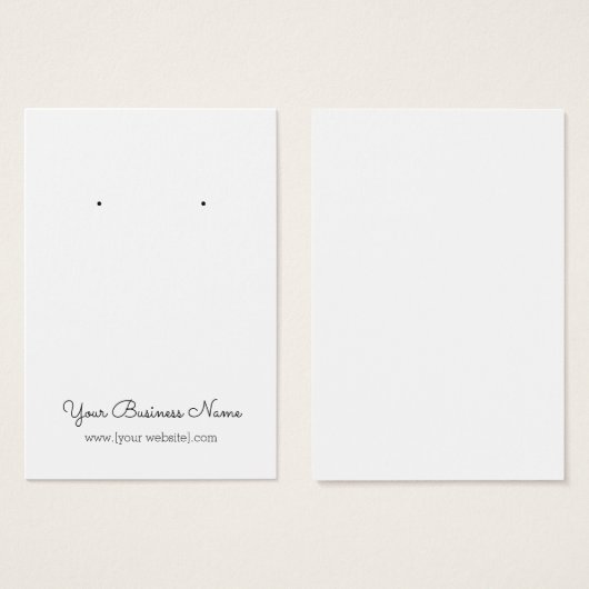 Eenvoudige cursieve aangepaste scriptbewerkingskaa visitekaartje (Voorkant /achterkant)