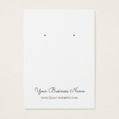 Eenvoudige cursieve aangepaste scriptbewerkingskaa visitekaartje (Voorkant)