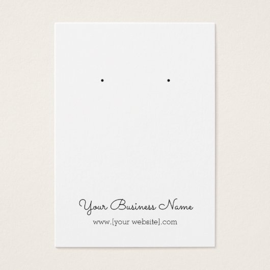 Eenvoudige cursieve aangepaste scriptbewerkingskaa visitekaartje (Voorkant)