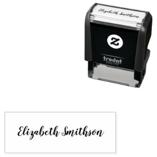 Eenvoudige Cursive-look Script Signature Name Sjab Zelfinktende Stempel