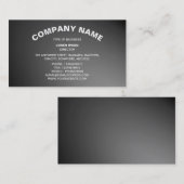 Eenvoudige Curved-tekst 06 - grijs Visitekaartje (Voorkant / Achterkant)