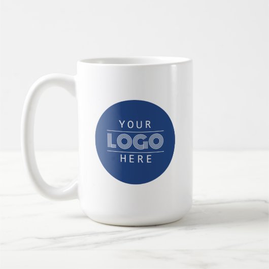 Eenvoudige Custom Business Logo Branded Koffiemok (Links)