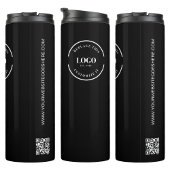 Eenvoudige Custom Company Logo QR code website Thermosbeker