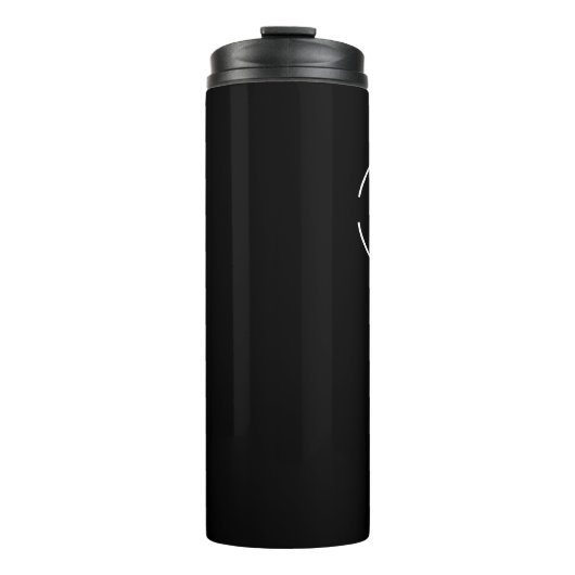 Eenvoudige Custom Company Logo QR code website Thermosbeker (Voorkant)