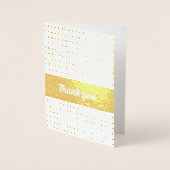 Eenvoudige Custom Dank u Folie Kaart (Voorkant)