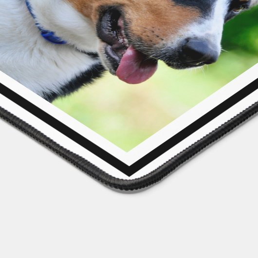 Eenvoudige Custom Family Photo Collage Tafelmat Bureaumat (Hoek)