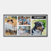 Eenvoudige Custom Family Photo Collage Tafelmat Bureaumat (Voorkant)