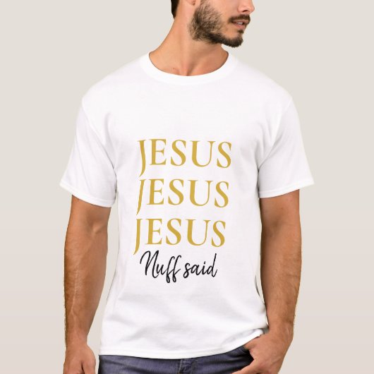 Eenvoudige Custom Jesus Christelijk T-shirt (Voorkant)