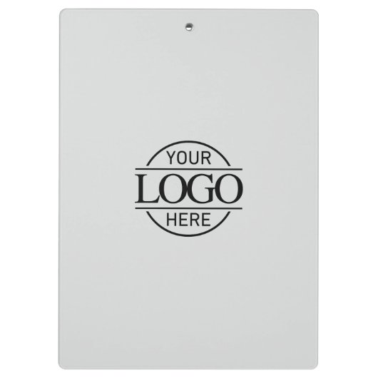 Eenvoudige Custom Lichtgrijs Bedrijf Zakelijke Log Klembord (Achterkant)