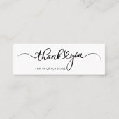 Eenvoudige Custom Logo en Business Bedankt Mini Visitekaartje (Voorkant)