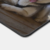 Eenvoudige Custom Twee Honden Foto Desk Mat (Hoek)