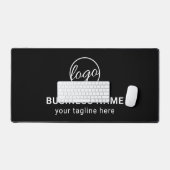 Eenvoudige Custom Zwart Modern Logo Business Bureaumat (Keyboard & Muis)
