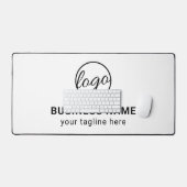 Eenvoudige Custom Zwart-wit Logo Business Bureaumat (Keyboard & Muis)
