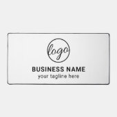Eenvoudige Custom Zwart-wit Logo Business Bureaumat (Voorkant)