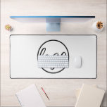 Eenvoudige Custom Zwart Wit Logo Business Modern Bureaumat<br><div class="desc">Eenvoudige zwart-witte bureaumat met uw zakelijke logo.</div>