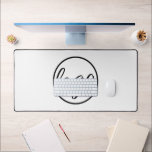 Eenvoudige Custom Zwart Wit Logo Business Modern Bureaumat<br><div class="desc">Eenvoudige zwart-witte bureaumat met uw zakelijke logo.</div>