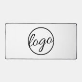 Eenvoudige Custom Zwart Wit Logo Business Modern Bureaumat (Voorkant)
