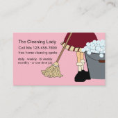 Eenvoudige Cute Cleaning Service Visitekaartje (Voorkant)