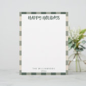 Eenvoudige Cute Custom Green Play Holiday Statione Briefhoofd (Staand voorkant)