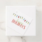 Eenvoudige Cute Custom Holiday-Sjabloon voor kerst Bedankjes Labels (In situ)