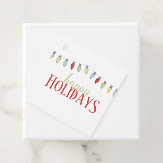 Eenvoudige Cute Custom Holiday-Sjabloon voor kerst Bedankjes Labels (In situ)