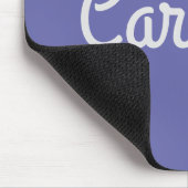 Eenvoudige Cute Script Typografie Aangepast Paars Muismat (Hoek)