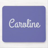 Eenvoudige Cute Script Typografie Aangepast Paars Muismat (Voorkant)