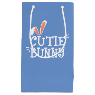 Eenvoudige Cutie Bunny Pasen Typografie   Cadeauta Klein Cadeauzakje