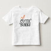 Eenvoudige Cutie Bunny Pasen Typografie | T-Shirt (Voorkant)
