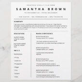 Eenvoudige cv-template moderne cv (Voorkant)