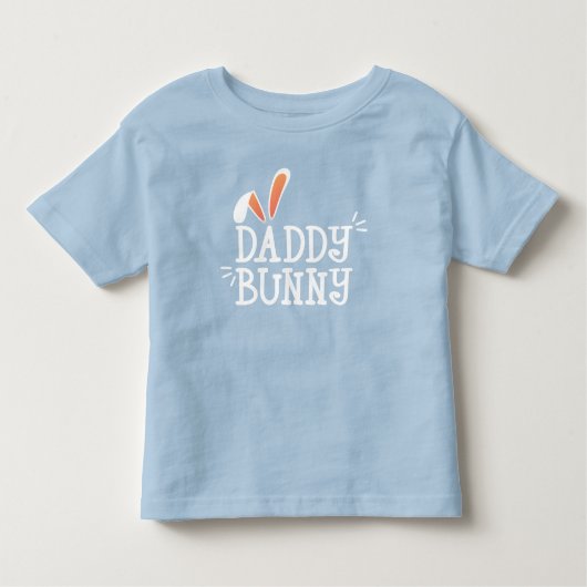Eenvoudige Daddy Bunny Pasen Typografie | T-Shirt (Voorkant)