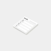 Eenvoudige dagelijkse maaltijdplanner plaknotitieb post-it® notes (Schuin)