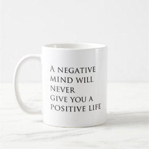Eenvoudige dagelijkse motivatie Elegante citaattyp Koffiemok