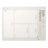 Eenvoudige dagelijkse planner met notities en heri notitieblok (Voorkant)