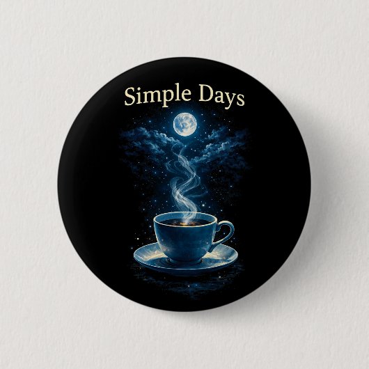 Eenvoudige Dagen Ronde Button 5,7 Cm (Voorkant)