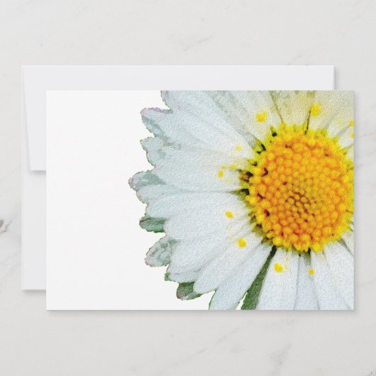 Eenvoudige Daisy begrafenis dank u kaarten (Achterkant)