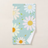 Eenvoudige Daisy Bloemen Bloempatroon trendy Girly Bad Handdoek (Handdoek)