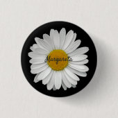 Eenvoudige Daisy Flower met naam Ronde Button 3,2 Cm (Voorkant)