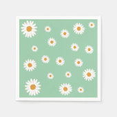 Eenvoudige Daisy Theme Paper Servet (Voorkant)