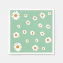 Eenvoudige Daisy Theme Paper Servet