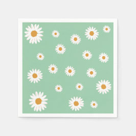 Eenvoudige Daisy Theme Paper Servet
