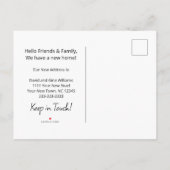 Eenvoudige Daisy We hebben verhuisd New Home Movin Aankondigingskaart (Achterkant)