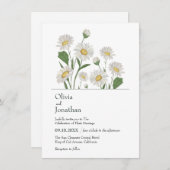 Eenvoudige Daisy Wild Garden Kaart (Voorkant / Achterkant)